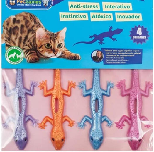 Lagartixas de Silicone com espaço para petiscos